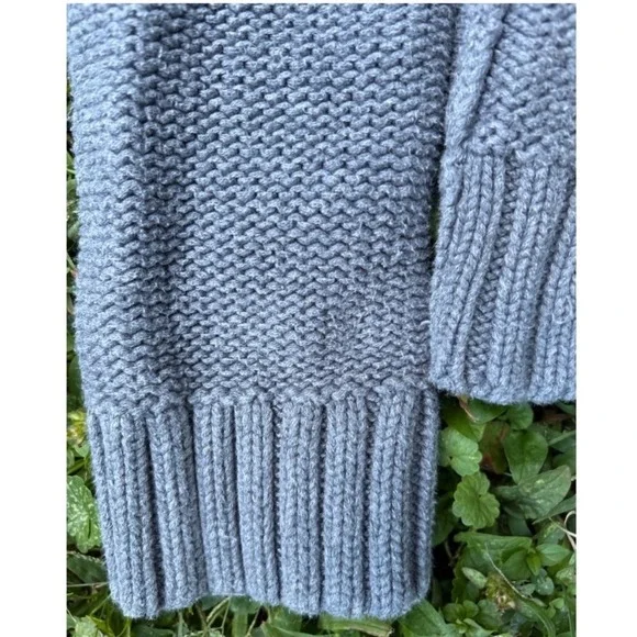 Filson Genuine Garment Women's Knit Zip Front Sweater Gray Size Medium Peru - Picture 6 of 9